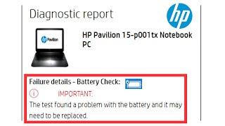 Primary Internal Battery Error 601 HP