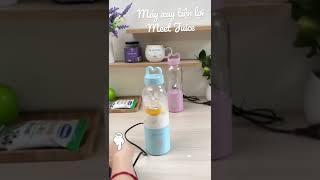 Máy xay sinh tố cầm tay Meet Juice dung tích 500 ml bền đẹp có quai xách tiện dụng| Trùm đồ gia dụng