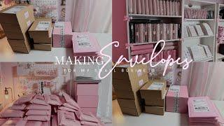 Making 100+ Cash Envelopes  | Packing Orders & Unboxing New Supplies!
