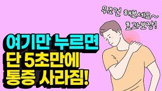 단 5초만에 목과 어깨 통증이 싹 없어진다? 역대급 초간단 혈자리 지압법 대공개!! [위담 건강지식인]