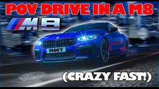 BMW M8 Competition Night time drive POV