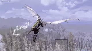 Ultra Modded  4K Skyrim SE AE: Aerial Dragon battle: Shearpoint