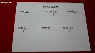 4.sınıf bölme işlemi  @Bulbulogretmen  #4sınıf #bölme #matematik #keşfet