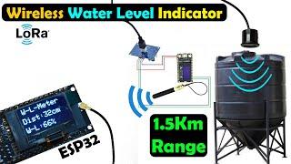 Wireless Water Level Indicator using LoRa and ESP32 | TTGO LoRa32