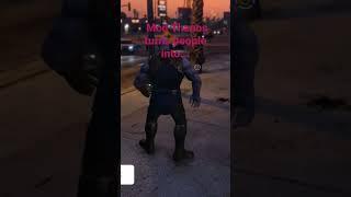 GTA 5 mod Thanos turns people into... gta v