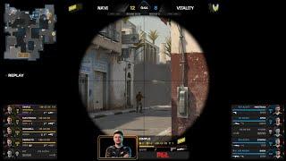 S1mple VAC Awp shot through smoke gets ZywOo!