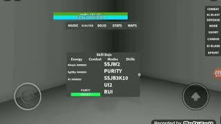 showing dragon Ball infinity transformation s(Roblox game)