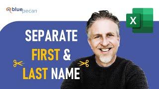 How to Separate First & Last Names In Excel | Split Text by Delimiter - Space or Comma