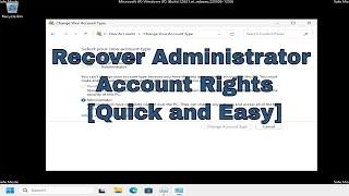 How To Recover Administrator Account in Windows 11/10 [Solution]