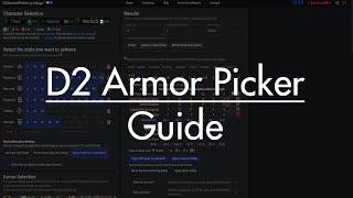 Level Up Your Game: The Essential D2 Armor Picker Guide