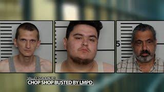 3 men arrested in Louisville chop shop bust at Valley Station auto shop