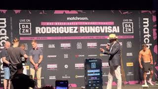Official Weigh In For Raymond Ford VS Richard Medina [Bam Bam Rodriguez VS Srisaket Sor Rungvisai]