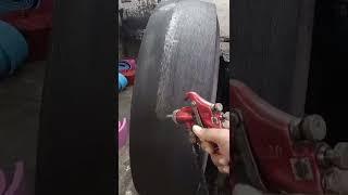 #radial#Tyre cating process cooling work resoling #welding #automobile #machine