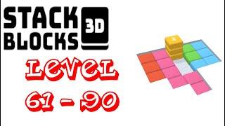 Stack Blocks 3D All Levels 61 To 90 Game Walkthrough