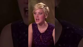 Girls asking Jennifer if she watches the Hunger Games  #youtubeshorts #jenniferlawrence #short