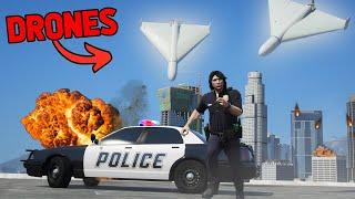 DRONES ATTACK THE CITY IN GTA RP