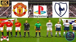 Winning Eleven 2002 Gameplay - Man United vs Tottenham - Duckstation PS1 on PC - Full Game [4K60]