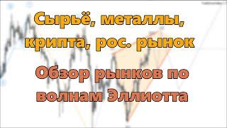 Сырьё, металлы, крипта, рос. рынок. Обзор рынков по волнам Эллиотта