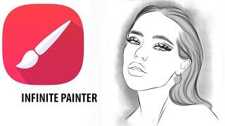 How to draw sketch / Рисуем скетч в Infinite Painter