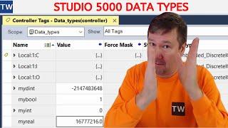 Studio 5000 Data Types.  BOOL, INT, DINT, and REAL?