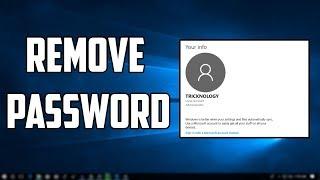 How To Remove Password From Windows 10 PC/Laptops