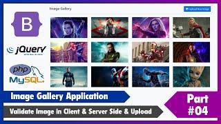 #04 Image Gallery Application Using Bootstrap 5, jQuery, PHP & MySQL