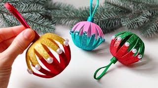 DIY Christmas Balls  Christmas Decorations  Christmas Craft idea