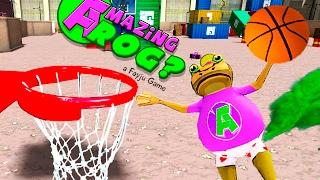 УДИВИТЕЛЬНАЯ ЛЯГУШКА играет в баскетбол  ДЛЯ ДЕТЕЙ Amazing Frog