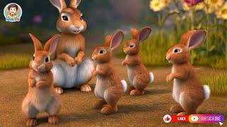 Five Little Rabbits - A Fun Kids Animation! #cartoon #rhymes