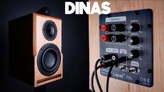 DIY Speaker With Subwoofer Hits Down to 35 Hz! - DINAS - Active Bookshelf Speakers Collab w/ 123Toid