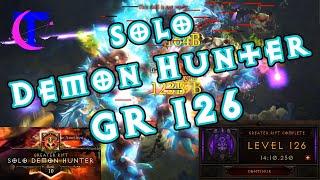 Diablo III Season 20 - Solo Demon Hunter GR 126 (Rank 10)