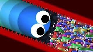 Slither.io 1 Giant Hacker Snake vs 1,000,000 Snakes Epic Slitherio Gameplay