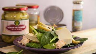 Buddy Valastro’s Baby Spinach and Marinated Artichoke Salad