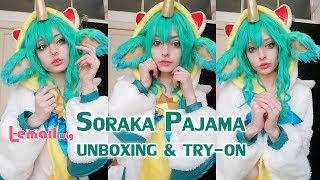 [L-email wig] Soraka Pajama Guardian Unboxing & Try-on