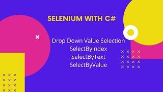 Select value from drop down in selenium | Select by Index, Select by Value, Select by Text |