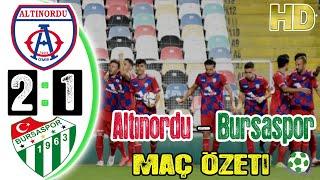 Altınordu 2-1 Bursaspor Maç Özeti - HD - 12/09/2021