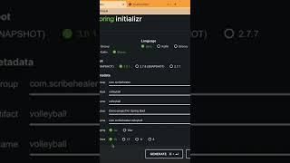 Using spring initializer to get spring framework boilerplate code #spring #java #springframework