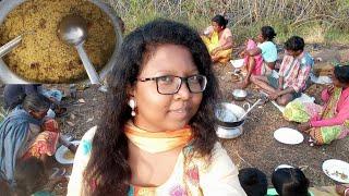 *Aahar ade re jil sore*/village picnic/santhal te/starvlogs