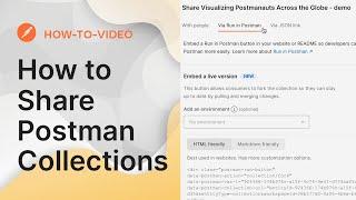 How to Share Postman Collections