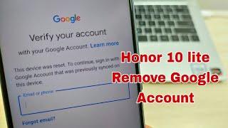 Honor 10 lite (HRY-LX1). Remove Google Account, Bypass FRP. UnlockTool One Click.