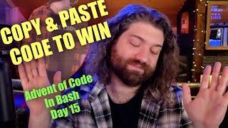 Copy & Pasting Code! Advent of Code 2024 in Bash: Day 15 - Warehouse Woes