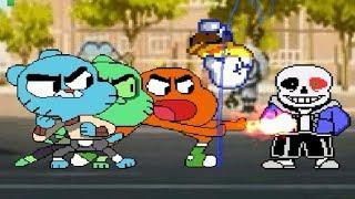 Funny mugen Gumball Team vs. MUGEN Characters | FUNNY GAMING