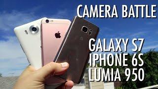 Galaxy S7 vs iPhone 6S vs Lumia 950 - Camera Battle! | Pocketnow