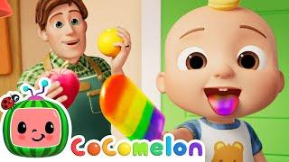 The Color Song! Rainbow Popsicles  | CoComelon Nursery Rhymes & Kids Songs