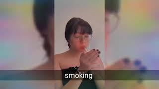 smoking interview | cute girl appearing for an interview & answering question while smoking fetish