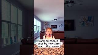 Ranking WICKED songs! 🩷 #wicked #shorts #fun #song #musical #theatre #funny #silly #wow #cute