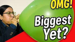 ASMR GIRL BLOWING BIG BALLOON | B2P |