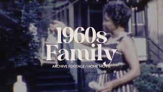 Archive footage of African American family in backyard in the 1960s |  home movie 8mm film