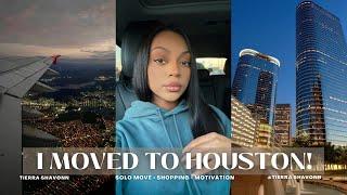 I MOVED TO HOUSTON TX! | Solo, Life Changing, Shopping | Single