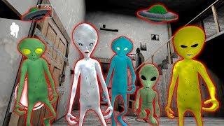 5 ПРИШЕЛЬЦЕВ СОСЕДИ ГРЕННИ Зона 51 - Alien Neighbor. Area 51 Escape Granny